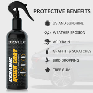 EGOFLEX Ceramic Quick Coat - Clean, Shine & Protect (4-Pack)