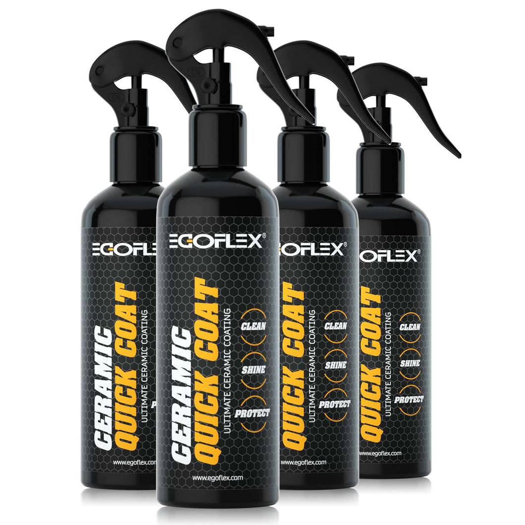 EGOFLEX Ceramic Quick Coat - Clean, Shine & Protect (4-Pack)